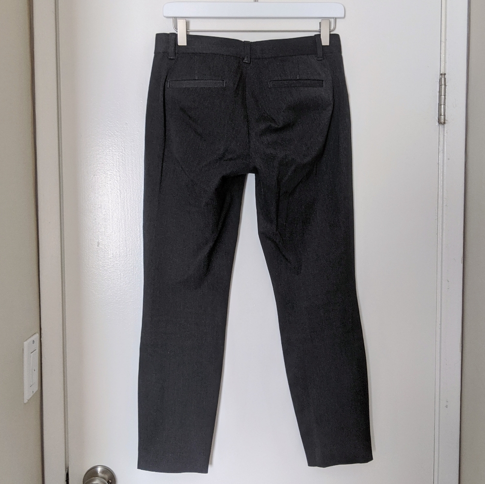 Gray skinny ankle pants
